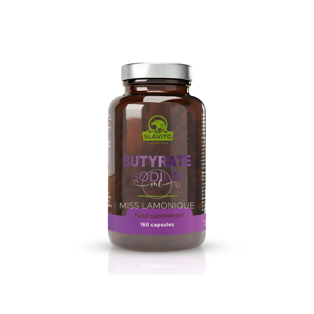 SLAVITO Sodium Butyrate - dietary supplement in capsules - recommended by Dr H. Czerniak