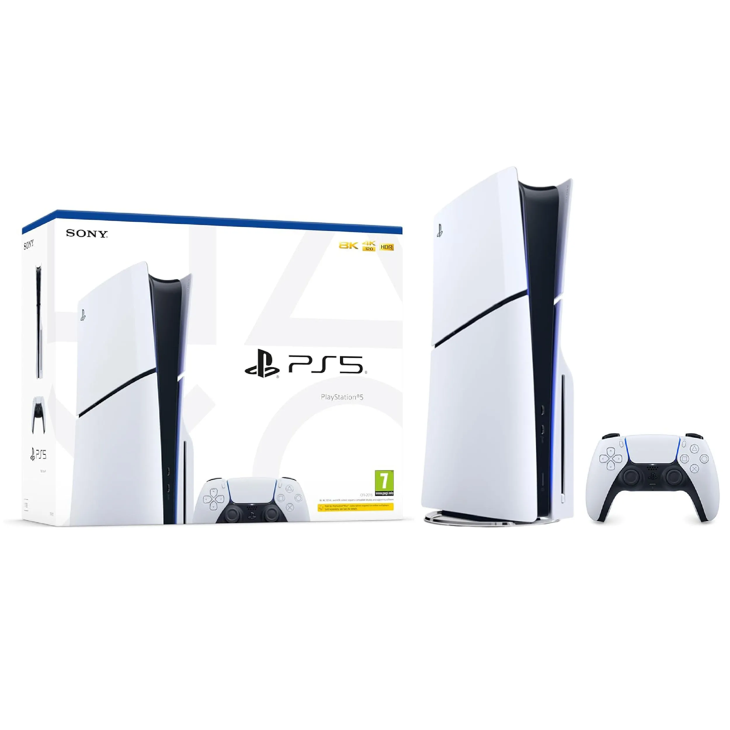SONY PlayStation 5 Slim Disc / Digital Edition (1TB) - Standard Edition / 2 DualSense Bundle