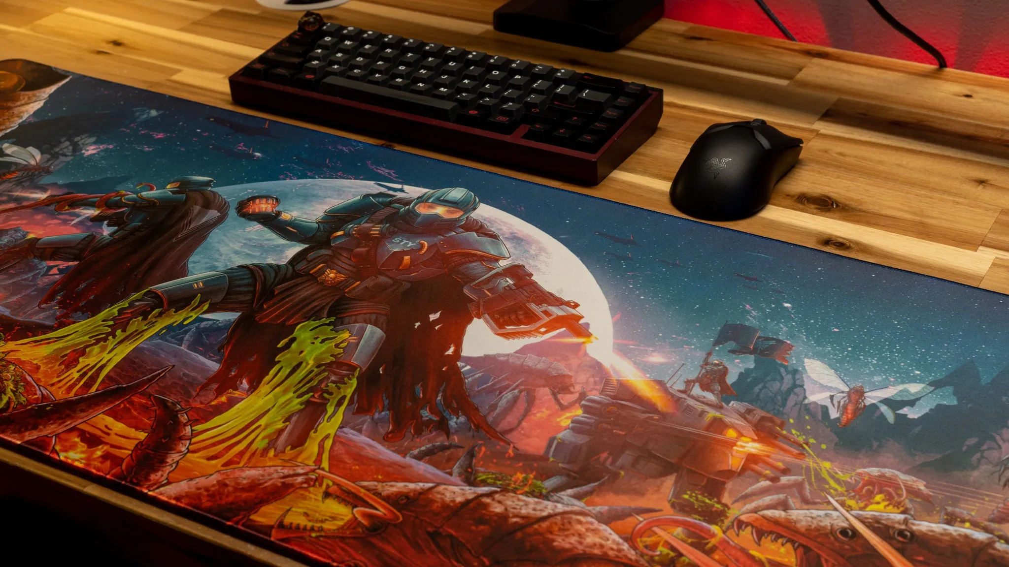 Stylosa "Managed Democracy" Content Creator Collaboration Gaming XL Gaming Mouse Pad Deskmat