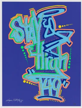 Tag Purple AP Silkscreen Print by Stay High 149- Wayne Roberts