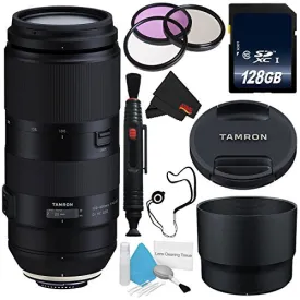 Tamron 100-400mm f/4.5-6.3 Di VC USD Lens for Nikon F AFA035N-700 (International Model)   67mm 3 Piece Filter Kit   128G