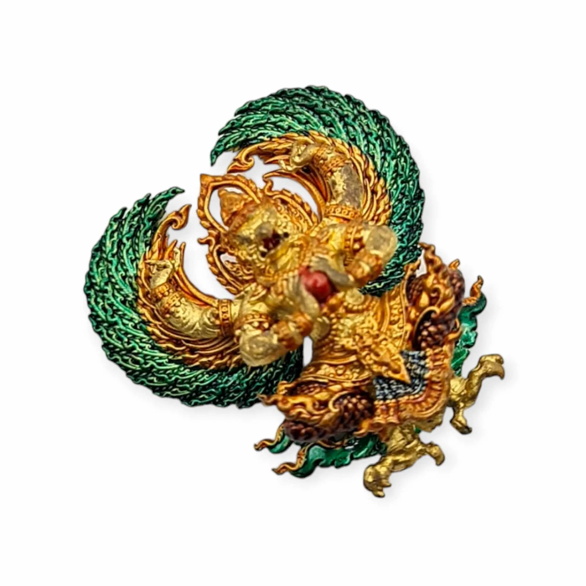 Thai amulet Phraya Krut Garuda Maha Sethtee 1st Edition Phra Aj Nikom Lucky Charm Pendant Authentic Genuine