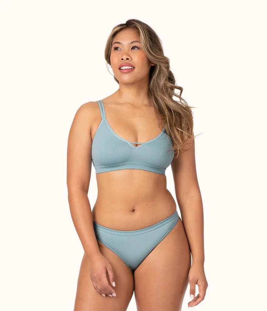 The Seamless Thong Bundle: Jet Black/Toasted Almond/Sky Blue
