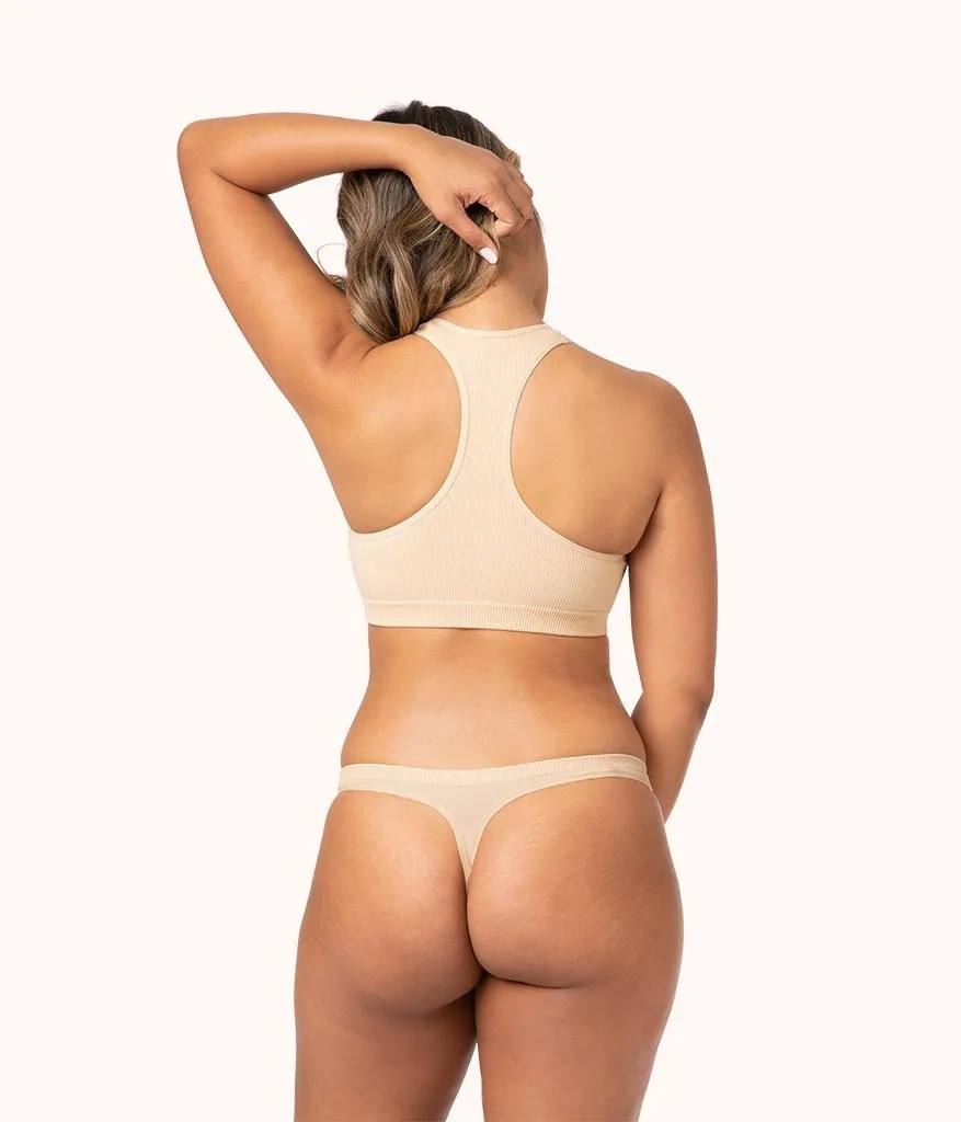 The Seamless Thong Bundle: Terracotta/Jet Black/Toasted Almond