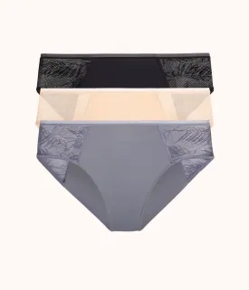 The Smooth Lace High Waist Bikini Bundle: Toasted Almond/Jet Black/Smoke