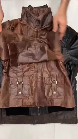 Vintage Leather Jacket: 10 Pcs