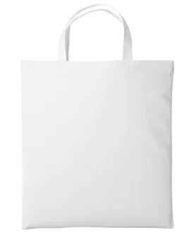 White - Cotton shopper short handle