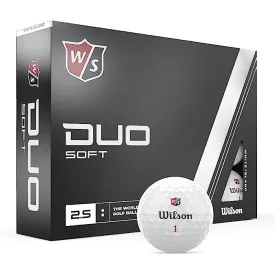 Wilson Duo Soft 12X White Golf Balls Pack [WS]