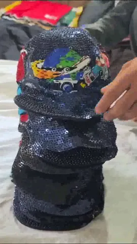 Y2k - beaded /sequence deadstock caps 124 pieces