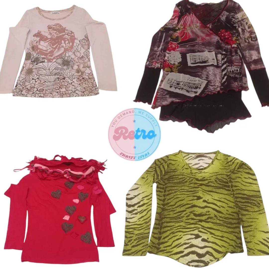Y2K Italian Tops: 10 Pieces
